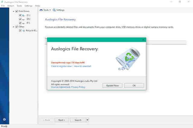 تحميل برنامج استعادة الملفات المحذوفة Auslogics File Recovery مجانا للويندوز