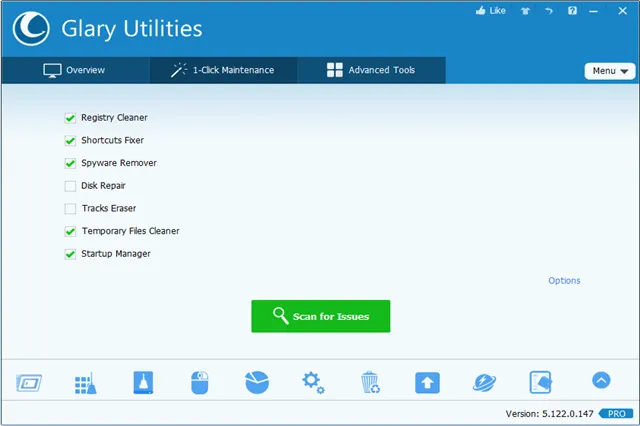 تحميل برنامج تنظيف وتحسين النظام Glary Utilities Pro للويندوز