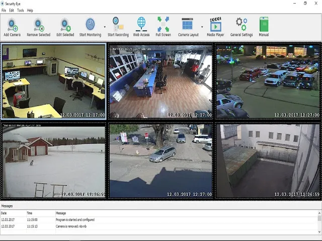 تحميل برنامج تشغيل كاميرا المراقبة على جهاز الكمبيوتر بجودة عالية الدقة Security Eye للويندوز
