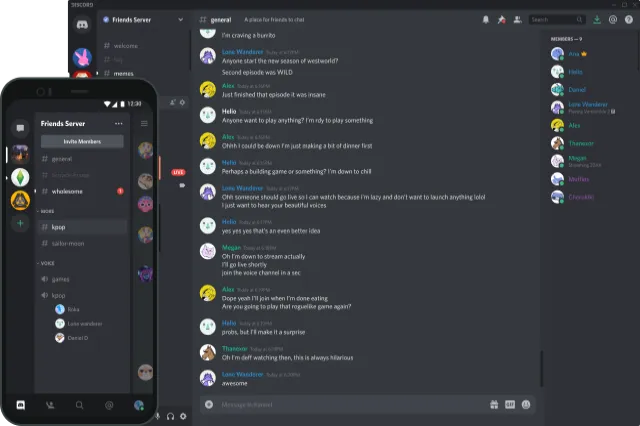 تحميل برنامج التواصل الاجتماعي بالصوت والصورة والرسائل النصية بجودة عالية الدقة ديسكورد "Discord" للويندوز والماك واللنيكس والاي او اس والأندرويد